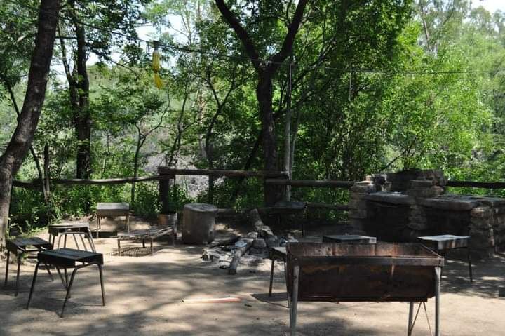 Braai area under the trees